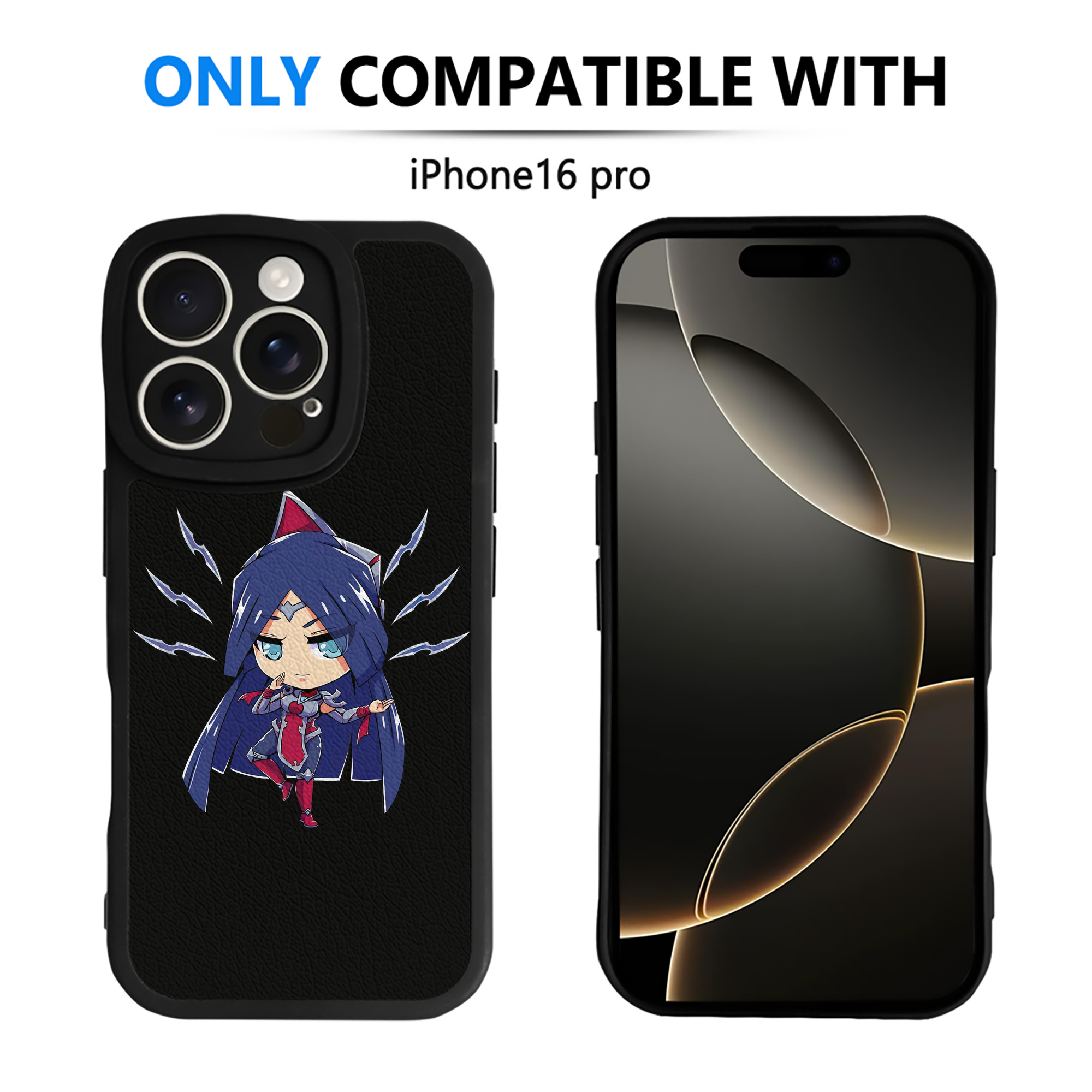 （画像用） リーグ・オブ・レジェンド League of Legends LOL 【iPhone 16シリーズ対応】シリコンスマホケース（レザー調） 材質：シリコン
